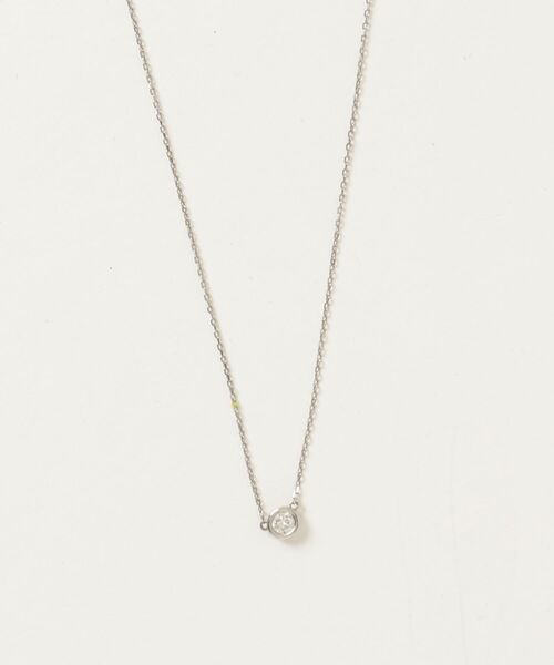 「BLOOM」 ネックレス 40cm プラチナム レディース
