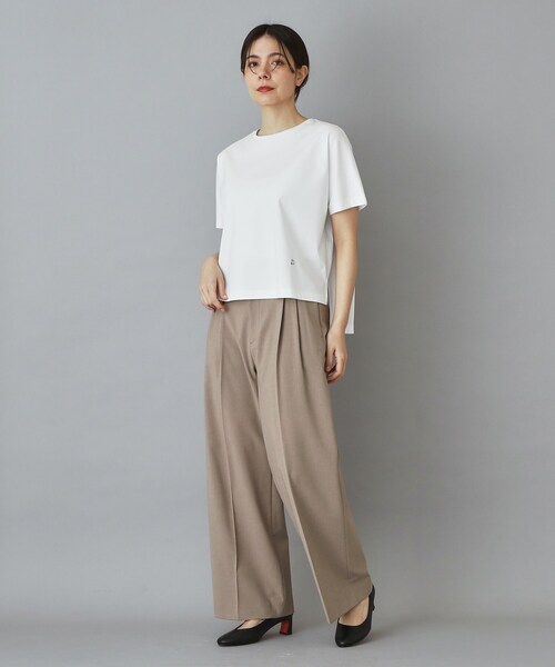 新品未使用　ドレステリア　コットン100% カットソー DRESSTERIOR（ドレステリア） tシャツ 半袖 「接触冷感／抗菌防臭／消