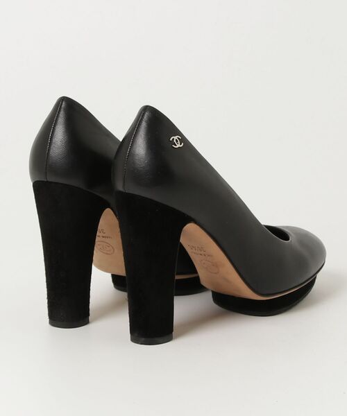 「CHANEL」 パンプス 36.5 ブラック レディース_1