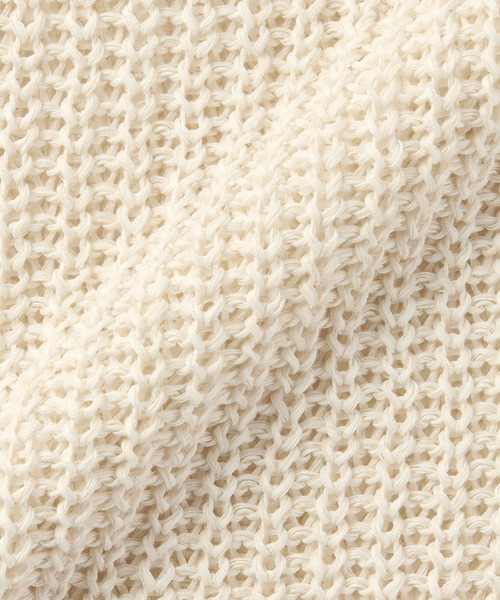 「MUJI Labo」 「無印良品」長袖ニット L アイボリー メンズ_画像7