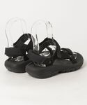 「Teva」 フラットサンダル 22cm ブラ...の詳細画像1