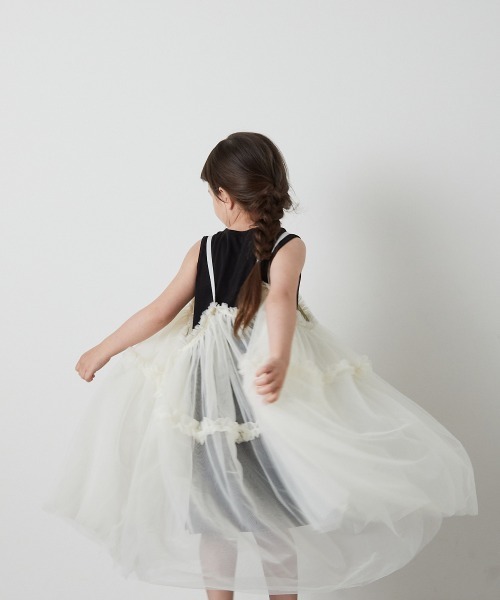 「riziere」 「KIDS」キャミソールワンピース 150 ホワイト キッズ_画像5