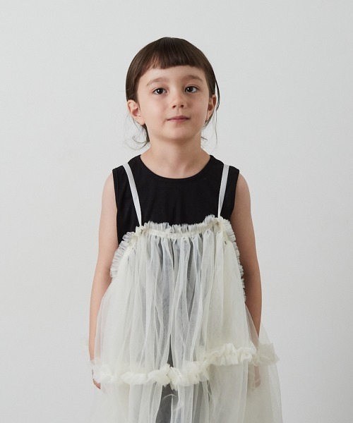 「riziere」 「KIDS」キャミソールワンピース 150 ホワイト キッズ_画像6