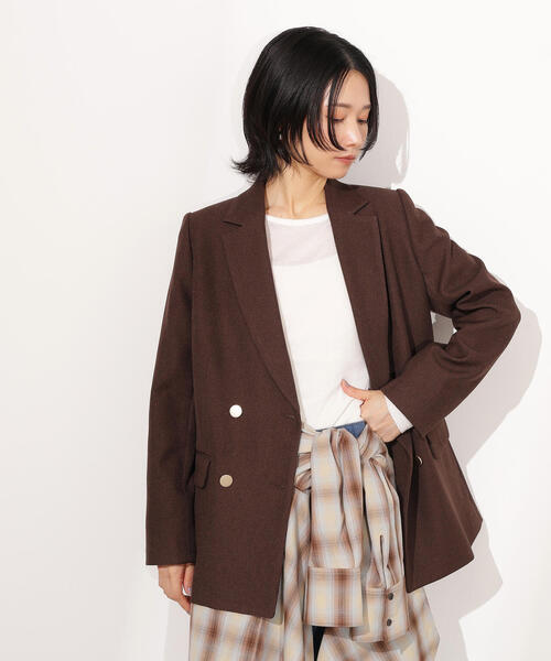 「N.（N. Natural Beauty Basic）」 テーラードジャケット MEDIUM チャコールグレー レディースの画像