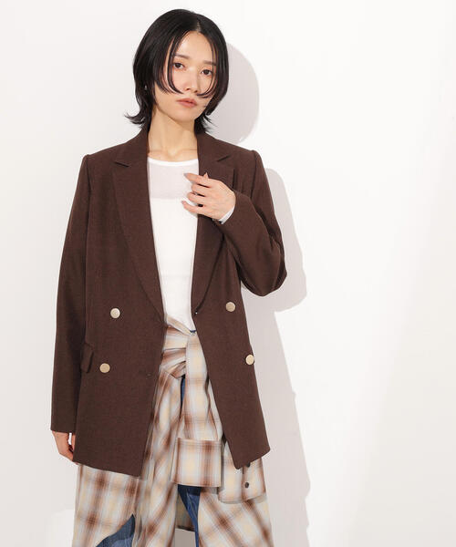 「N.（N. Natural Beauty Basic）」 テーラードジャケット MEDIUM チャコールグレー レディースの画像