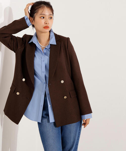 「N.（N. Natural Beauty Basic）」 テーラードジャケット MEDIUM チャコールグレー レディースの画像