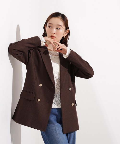 「N.（N. Natural Beauty Basic）」 テーラードジャケット MEDIUM チャコールグレー レディースの画像