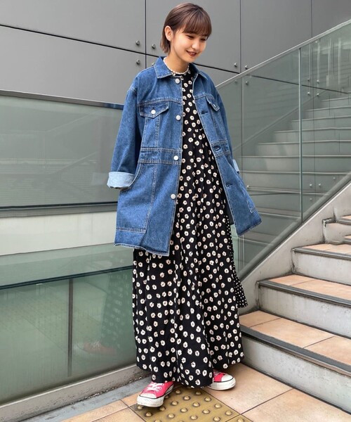 「Freada」 ノースリーブワンピース ONE SIZE ブラウン レディース_画像2