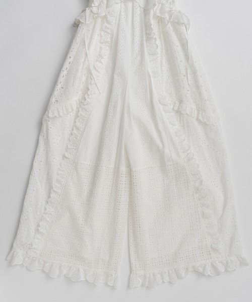サロペット オーバーオール 「PRE-ORDER」Lace Patch Rompers/レースパッチロンパース レディースの画像