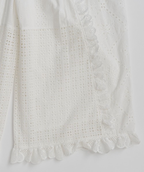サロペット オーバーオール 「PRE-ORDER」Lace Patch Rompers/レースパッチロンパース レディースの画像