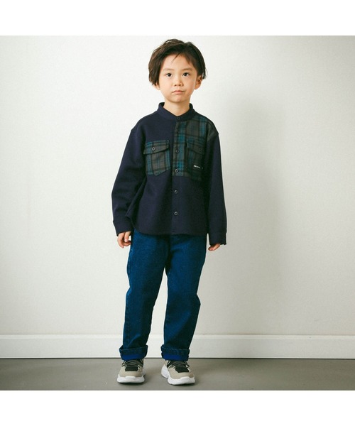 「BeBe Petits Pois Vert」 「KIDS」長袖シャツ 150cm ブラック キッズ_画像2