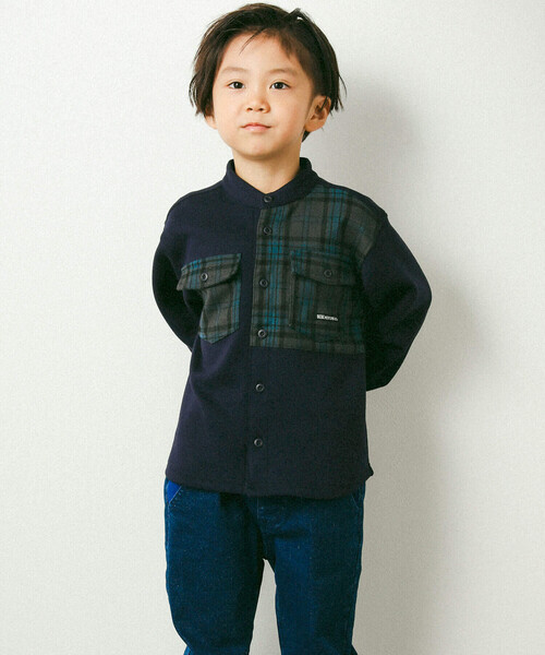 「BeBe Petits Pois Vert」 「KIDS」長袖シャツ 150cm ブラック キッズ_画像3