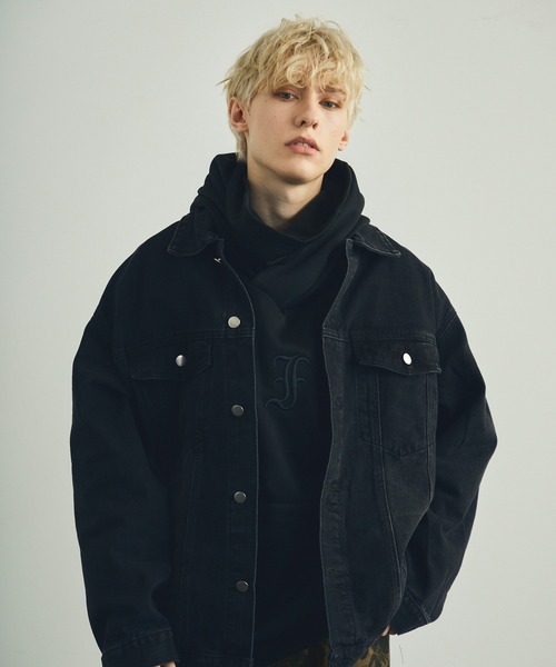 「Shoowtime」 デニムジャケット LARGE ブルー メンズ_画像2
