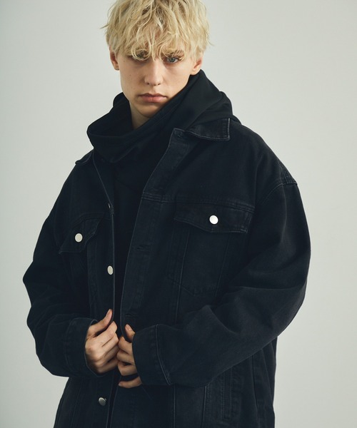「Shoowtime」 デニムジャケット LARGE ブルー メンズ_画像6