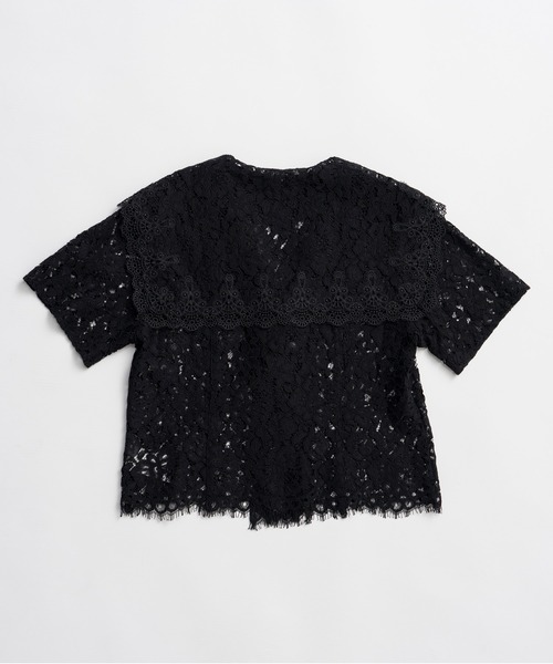 ブラウス シャツ 「2026Summer Pre-Order」スカラップレースセーラーシャツ / Scallop Lace Sailor Shirtの画像