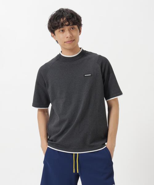 Jack Bunny!!（ジャックバニー） tシャツ 14G2P天竺度詰め半袖PEモック
