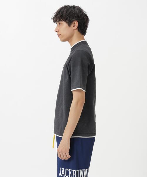 Jack Bunny!!（ジャックバニー） tシャツ 14G2P天竺度詰め半袖PEモック