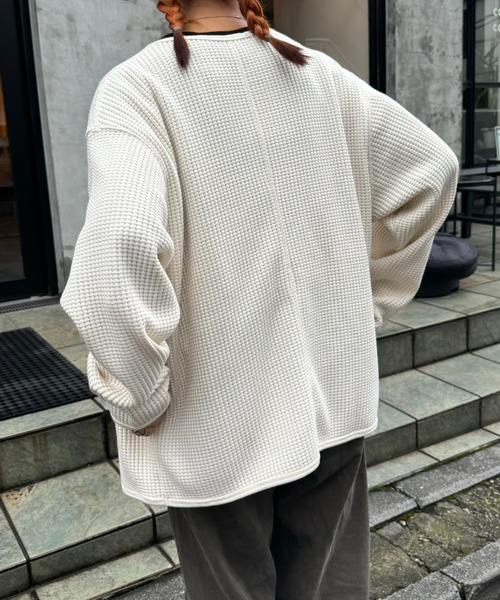 「GEVACO」 カーディガン MEDIUM グレー メンズ_画像5