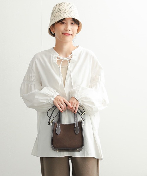 「URBAN RESEARCH DOORS」 長袖ブラウス MEDIUM グレー レディース_画像7