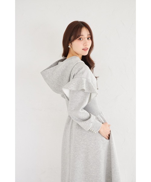 「tocco closet」 長袖ワンピース M ベージュ レディース_画像8