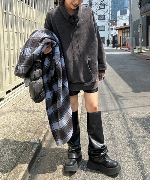 「JEANASIS」 スウェットカットソー FREE グレー レディース_画像2