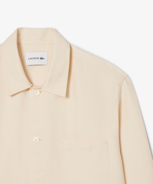 LACOSTE（ラコステ） シャツ リネン×レーヨンブレンドオーバーシャツ