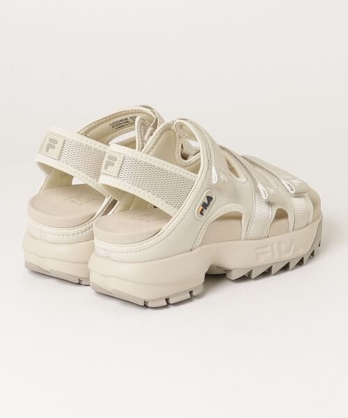 「FILA」 フラットサンダル 25.0cm ベージュ レディース_画像2