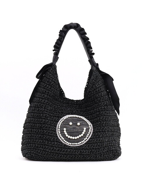COOCO（クーコ） かごバッグ カゴバッグ SMILEY フリルハンドル