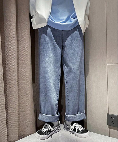「neos」 デニムパンツ MEDIUM グレー メンズ_画像7