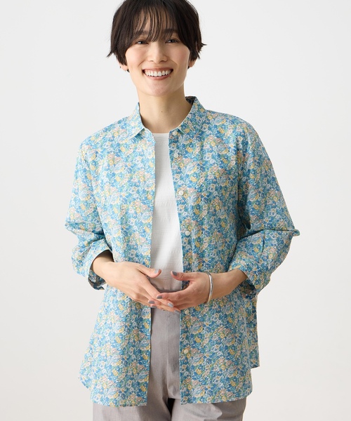SETTO セット　LIBERTY リバティ　シャツ　ブラウス DECOY SINCE 1981 ブラウス シャツ 「Liberty」リバティプリント