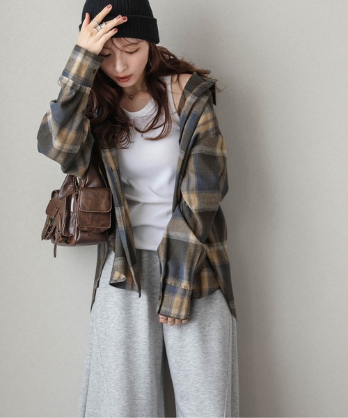 「La-gemme」 長袖シャツ フリー ベージュ レディース_画像7