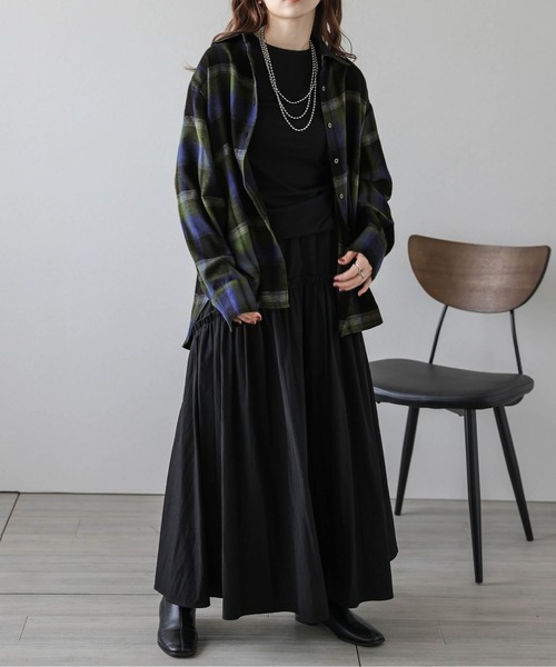 「La-gemme」 長袖シャツ フリー ベージュ レディース_画像9