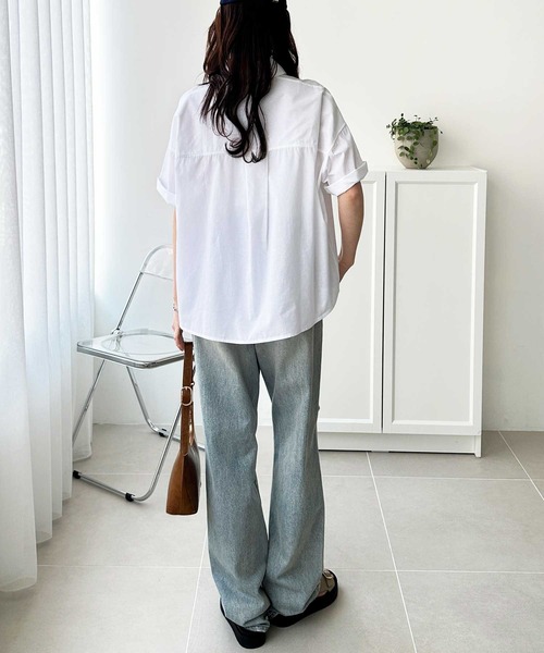 「U.S. POLO ASSN.」 半袖シャツ MEDIUM ブルー系その他 レディース_画像9