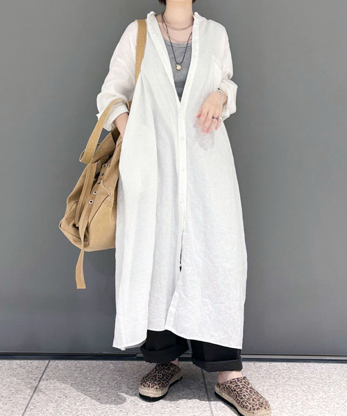 未使用journal standard luxe ソフトリネンシャツワンピースN JOURNAL STANDARD LUXE（ジャーナルスタンダード ラックス