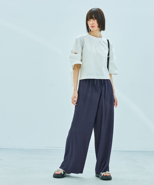 「LAKOLE」 半袖Tシャツ LARGE レッド レディース_画像2