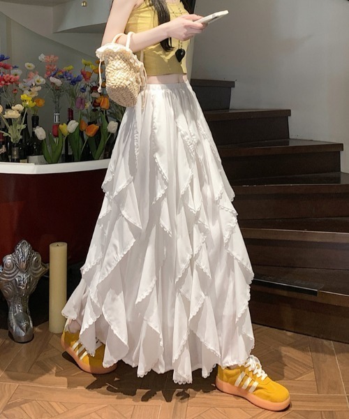 「FAVORITO」 ロングスカート F ブラック レディース_画像5