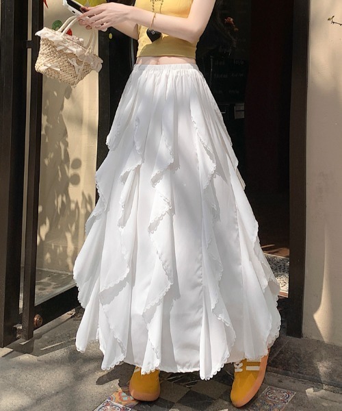 「FAVORITO」 ロングスカート F ブラック レディース_画像7