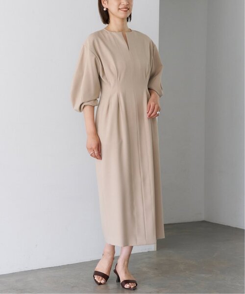「VERMEIL par iena」 長袖ワンピース 36 ネイビー レディース_画像7