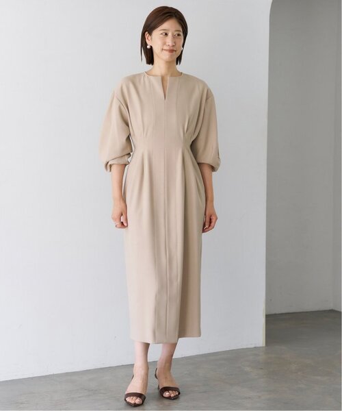 「VERMEIL par iena」 長袖ワンピース 36 ネイビー レディース_画像8