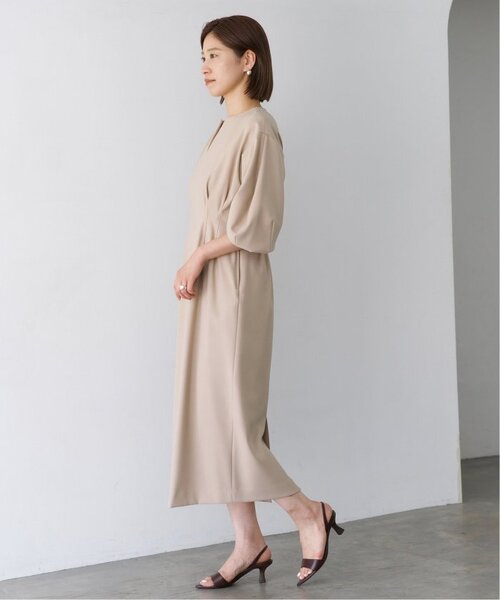 「VERMEIL par iena」 長袖ワンピース 36 ネイビー レディース_画像9