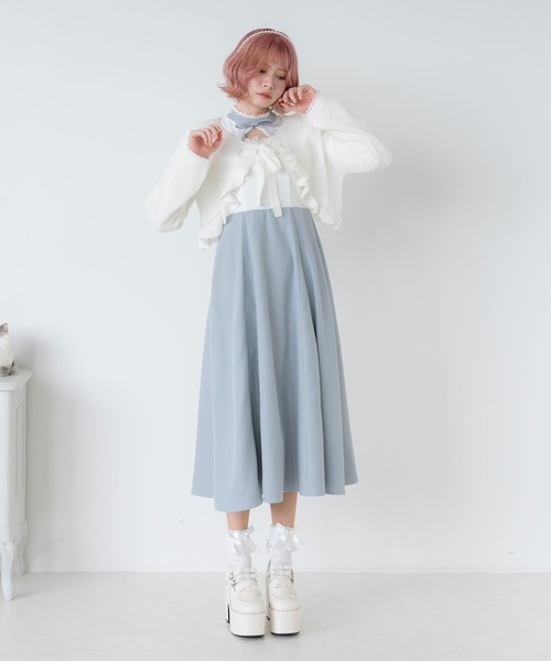 「DearMyLoveRose」 長袖ワンピース - ブルー レディース_画像8