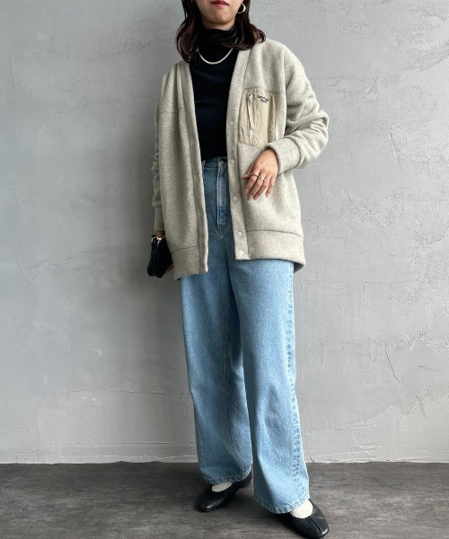 「AMERICANA」 ノーカラージャケット ONE SIZE オリーブ レディース_画像3