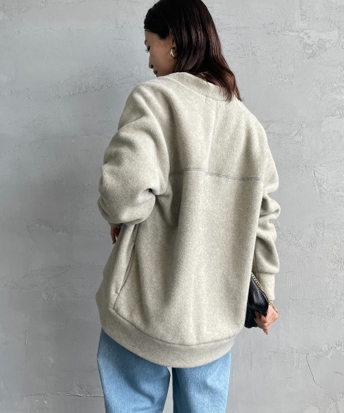 「AMERICANA」 ノーカラージャケット ONE SIZE オリーブ レディース_画像8