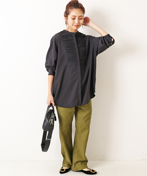 「Spick & Span」 長袖ブラウス FREE アイボリー レディース_画像3