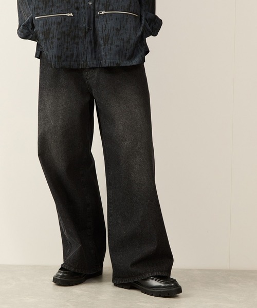 「JUNRED」 デニムパンツ M ネイビー メンズ_画像2