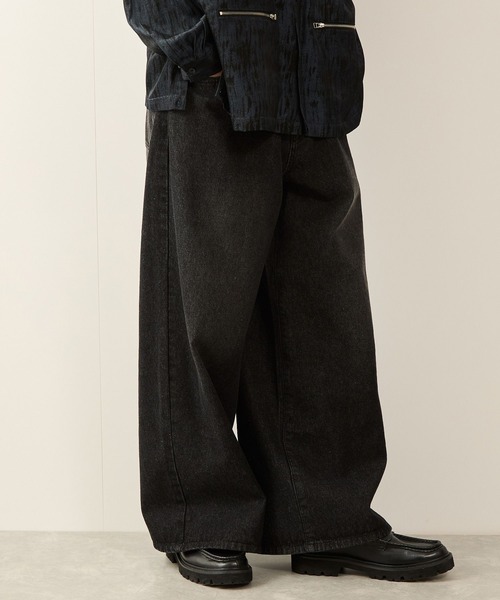 「JUNRED」 デニムパンツ M ネイビー メンズ_画像4
