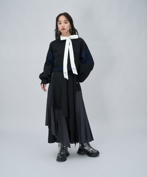 HARE（ハレ） ロング スカート ハイショクレイヤープリーツスカート