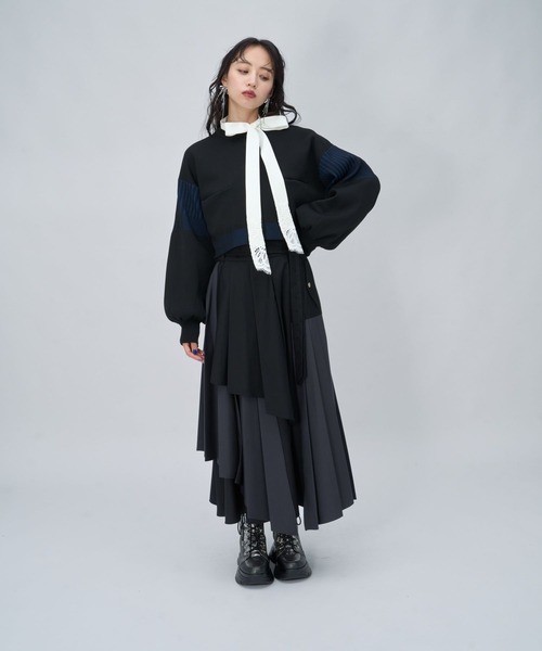 HARE（ハレ） ロング スカート ハイショクレイヤープリーツスカート