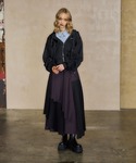 ロング スカート ハイショクレイヤープリーツス...の詳細画像4