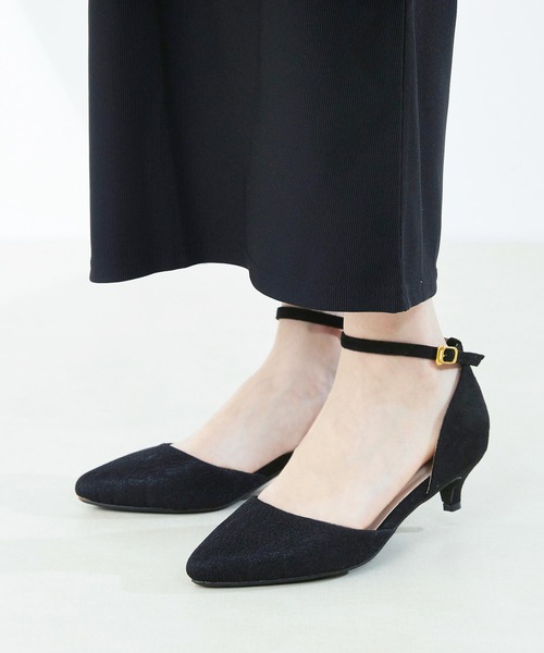 アンクルリングパンプス　24.0 menue パンプス アンクル ストラップ 4cmヒールver. : ZOZOTOWN